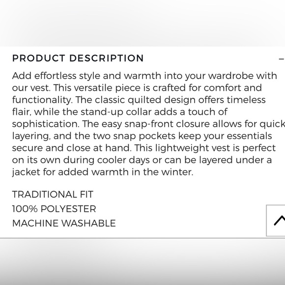 Jos. A. Bank Men’s Quilted Blue Vest, Traditional Fit, XL, NWT, Runs Large - Picture 8 of 10